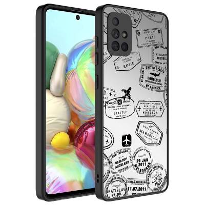 Galaxy A51 Kılıf Aynalı Desenli Kamera Korumalı Parlak Zore Mirror Kapak - 7