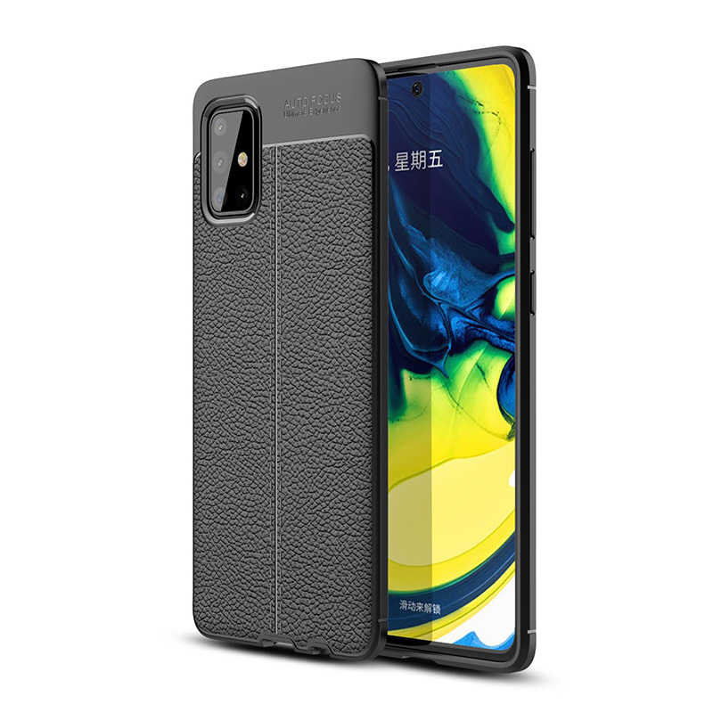 Galaxy A51 Kılıf Zore Niss Silikon Kapak - Siyah