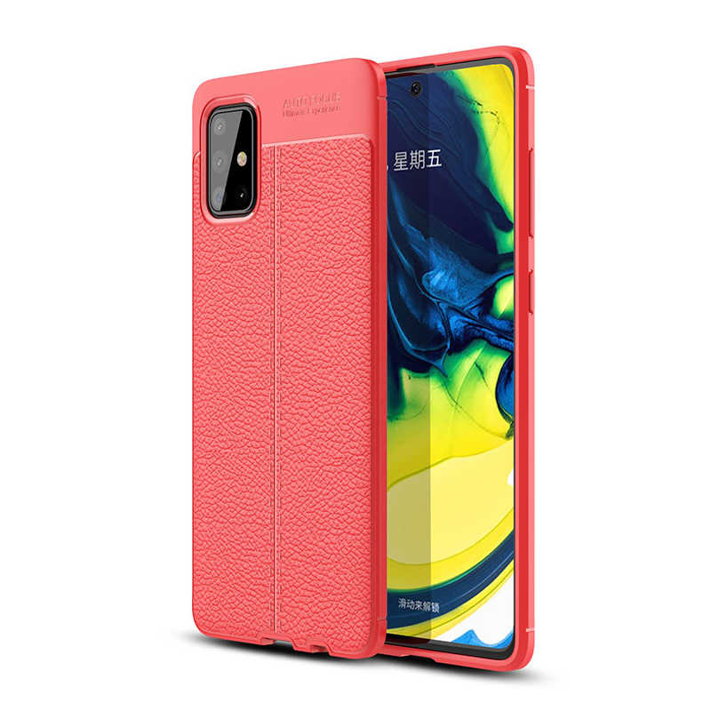 Galaxy A51 Kılıf Zore Niss Silikon Kapak - Kırmızı
