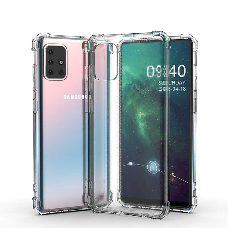 Galaxy A51 Kılıf Zore Nitro Anti Shock Silikon - Renksiz