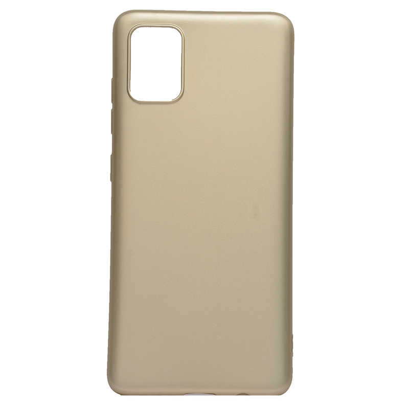 Galaxy A51 Kılıf Zore Premier Silikon Kapak - Gold