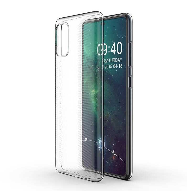 Galaxy A51 Kılıf Zore Süper Silikon Kapak - Renksiz