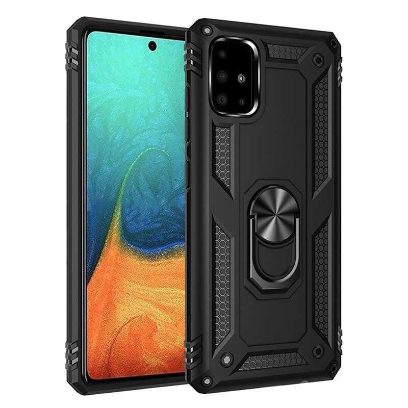 Galaxy A51 Kılıf Zore Vega Kapak - Siyah