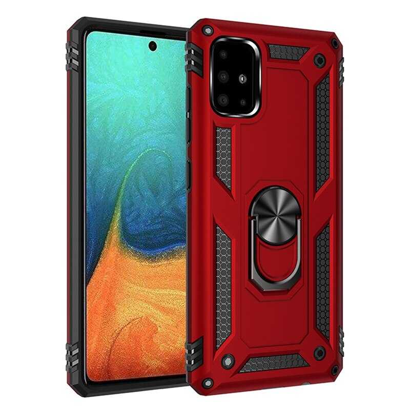 Galaxy A51 Kılıf Zore Vega Kapak - Kırmızı