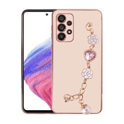 Galaxy A52 Case With Hand Strap Camera Protection Zore Taka Silicone Cover - 1