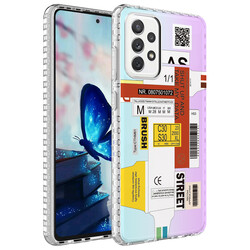 Galaxy A53 5G Kılıf Airbag Kenarlı Renkli Desenli Silikon Zore Elegans Kapak - Thumbnail