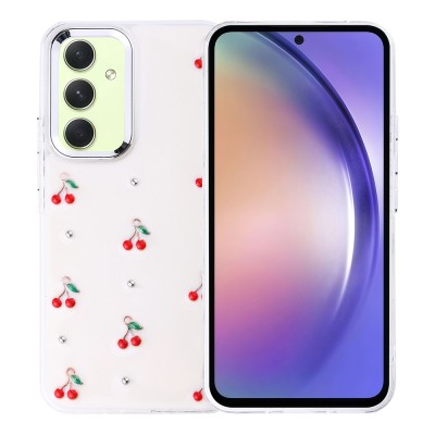 Galaxy A54 Case Airbag Design Glitter Transparent Zore Kutup Cover - 4