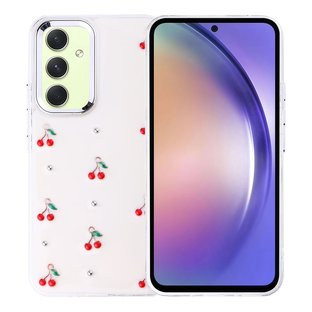 Galaxy A54 Kılıf Airbag Tasarımlı Simli Şeffaf Zore Kutup Kapak