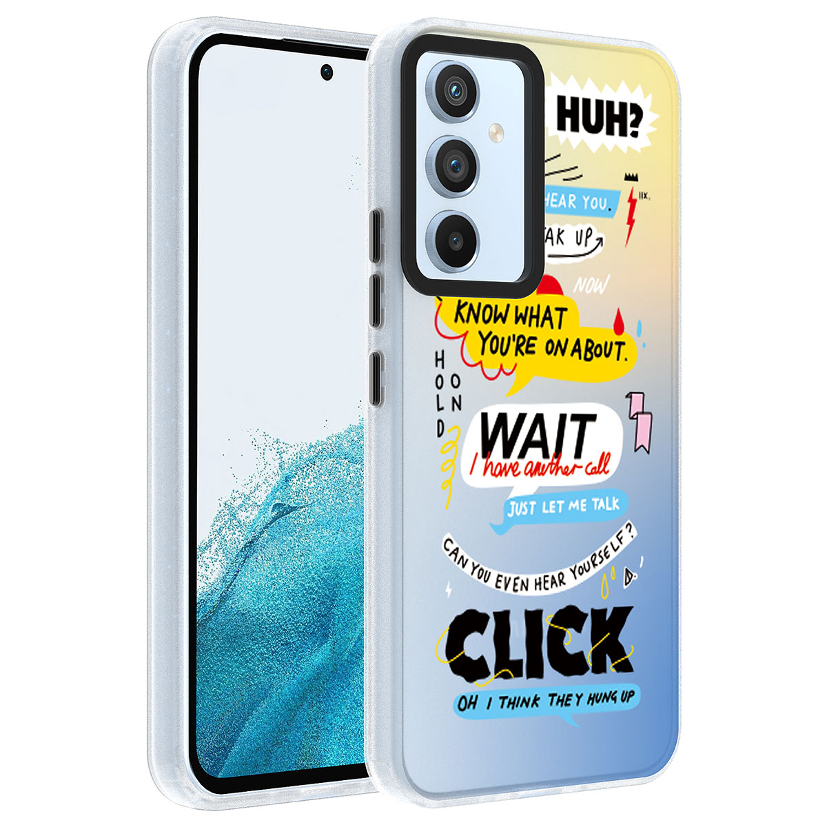 Galaxy A54 Kılıf Desenli Zore Dragon Sert Kapak - Kelimeler