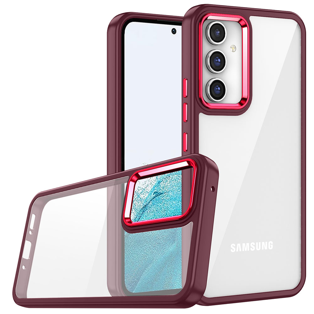 Galaxy A54 Kılıf Zore Flora Kapak - Kırmızı