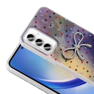 Galaxy A55 Case Camera Protection Figured Zore Ponti Silicone Cover - 11