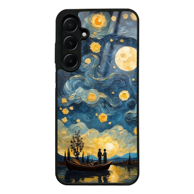 Galaxy A55 Case with Camera Protection, Patterned Zore Lusi Cover - Zore