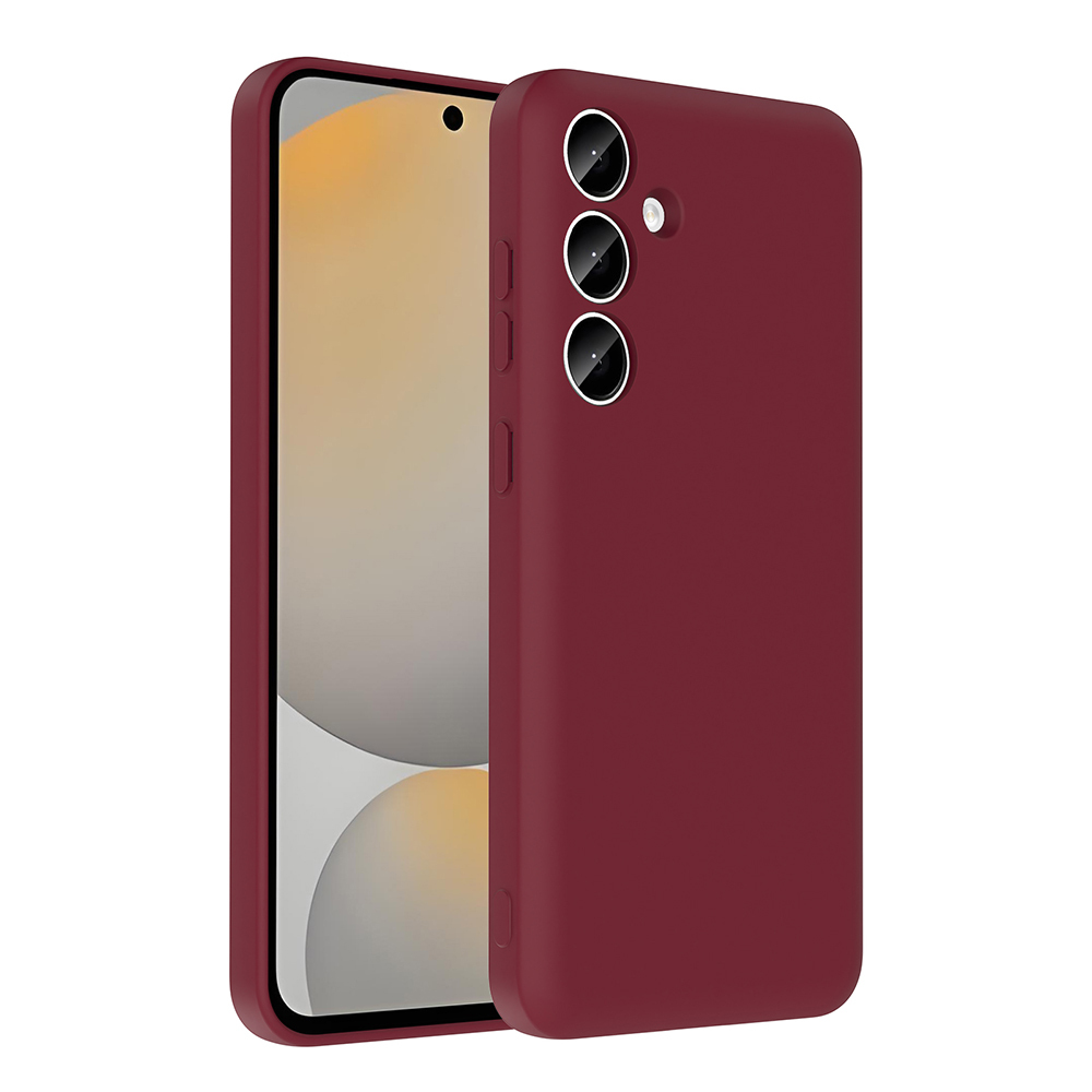 Galaxy A55 Kılıf Kamera Korumalı Kartlık Hazneli NXXA Vitra Kapak - Mürdüm