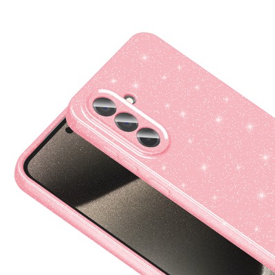 Galaxy A56 Case Camera Protection Glitter Luxury Zore Cotton Cover - 7