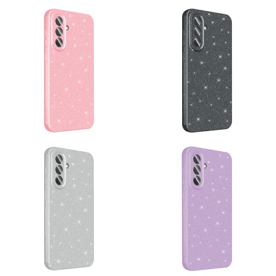 Galaxy A56 Case Camera Protection Glitter Luxury Zore Cotton Cover - 14