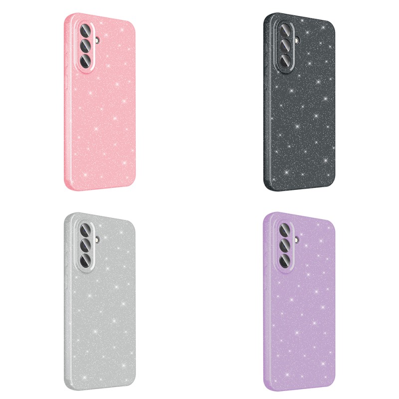 Galaxy A56 Case Camera Protection Glitter Luxury Zore Cotton Cover - 14