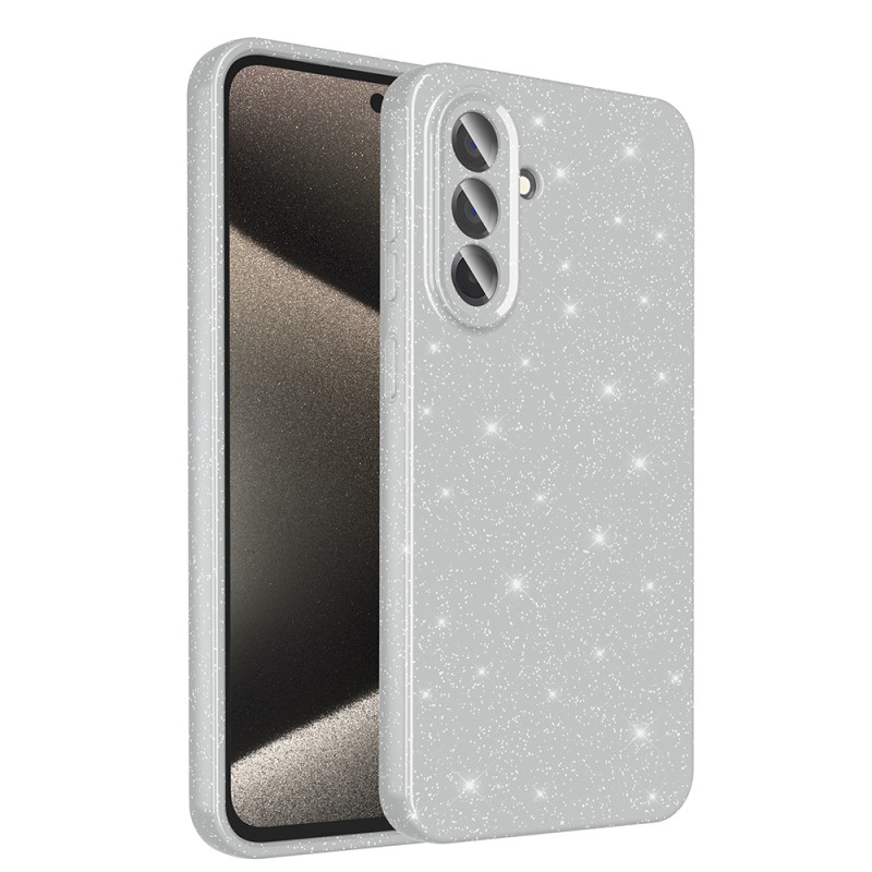 Galaxy A56 Case Camera Protection Glitter Luxury Zore Cotton Cover - 3