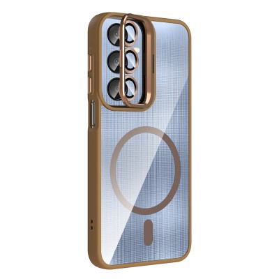 Galaxy A56 Case Stand and Camera Lens Gift Zore Etro Cover - 10