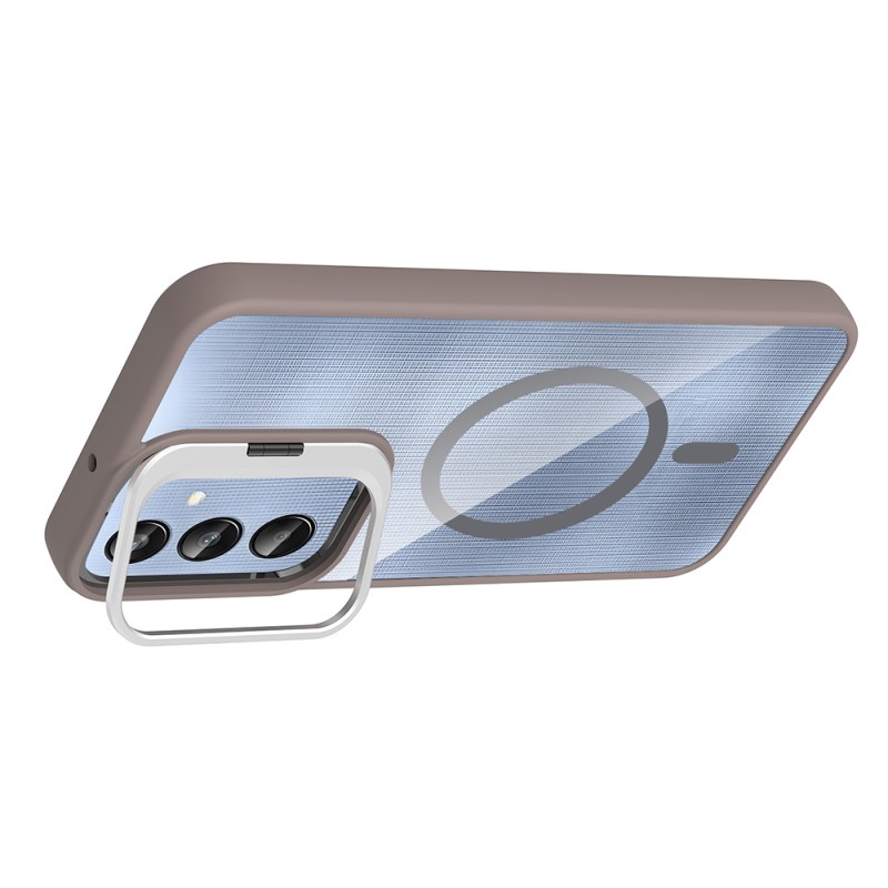 Galaxy A56 Case Stand and Camera Lens Gift Zore Etro Cover - 17