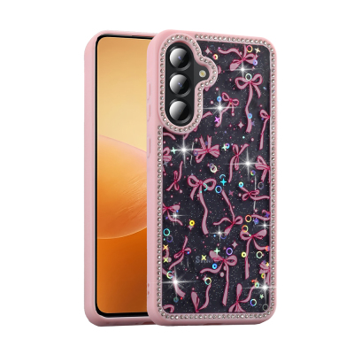 Galaxy A56 Case Stone and Glitter Design Zore Azra Cover - Zore