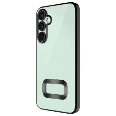 Galaxy A56 Case Zor Omega Cover Showing Camera Protected Logo Black