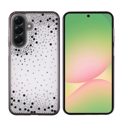 Galaxy A56 Kılıf Airbag Tasarımlı Damla Taşlı Şeffaf Zore Pera Silikon Kapak - 3