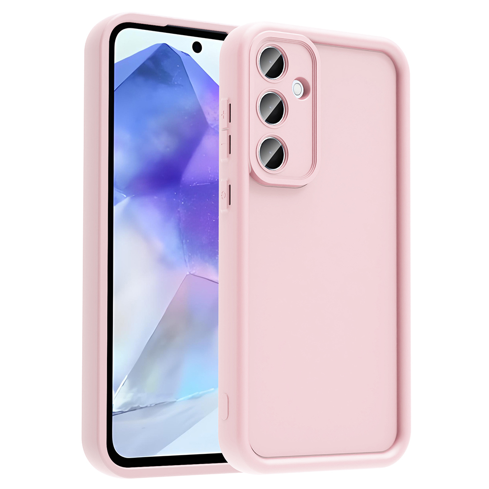 Galaxy A56 Kılıf Kamera Korumalı NXXA Ananas Kapak - Pembe