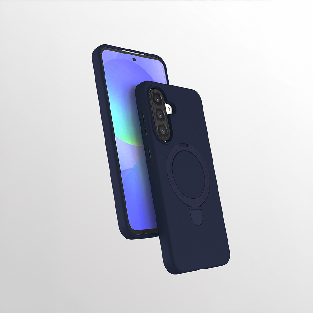 Galaxy A56 Kılıf M-safe Şarj Özellikli Standlı NXXA Samara Kapak - Lacivert