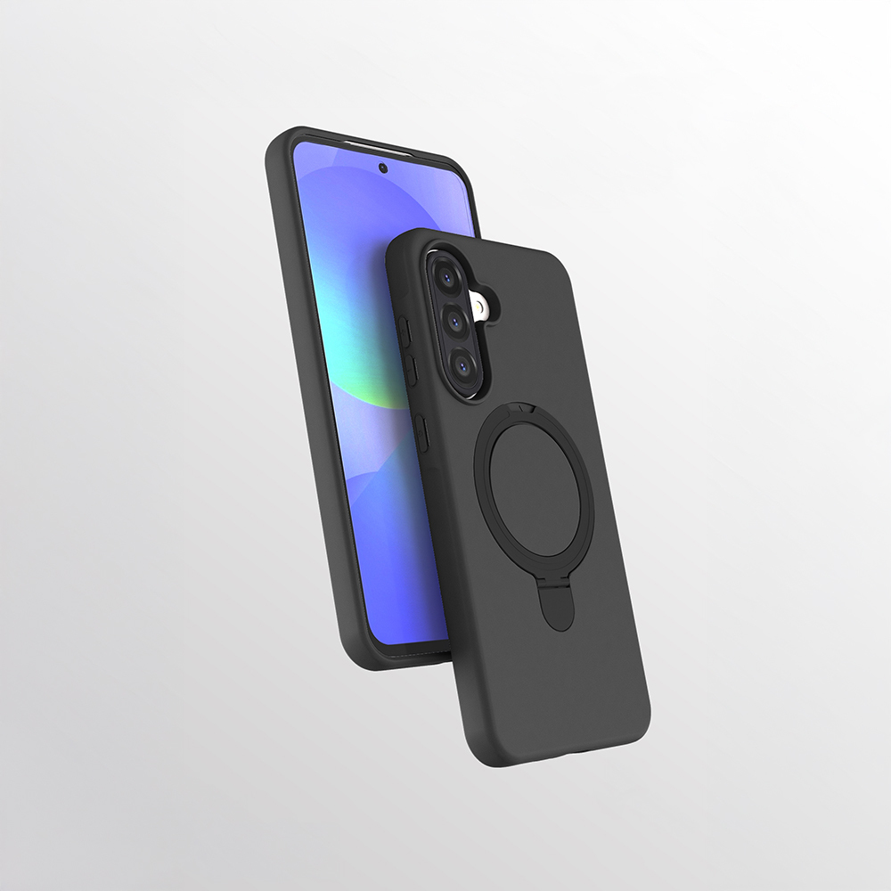 Galaxy A56 Kılıf M-safe Şarj Özellikli Standlı NXXA Samara Kapak - Siyah