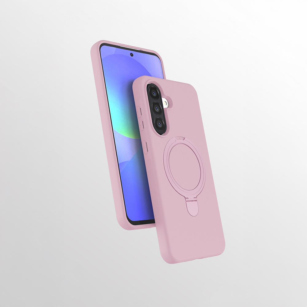Galaxy A56 Kılıf M-safe Şarj Özellikli Standlı NXXA Samara Kapak - Pembe