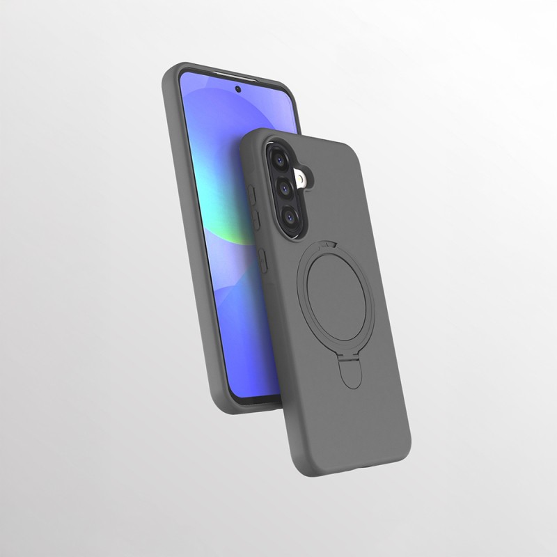 Galaxy A56 Kılıf M-safe Şarj Özellikli Standlı Zore Samara Kapak - 6