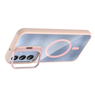 Galaxy A56 Kılıf Standlı ve Kamera Lens Hediyeli Zore Etro Kapak - 15