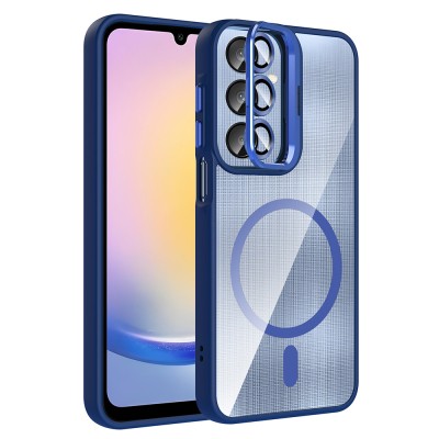 Galaxy A56 Kılıf Standlı ve Kamera Lens Hediyeli Zore Etro Kapak - 2