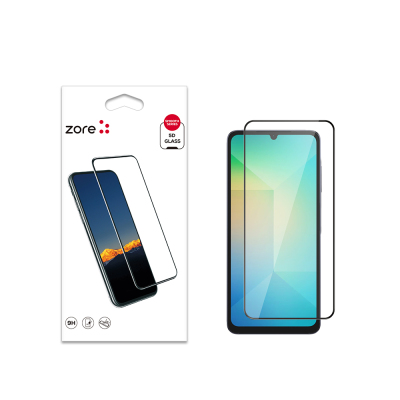 Galaxy A56 Zore Kenarları Kırılmaya Dayanıklı Cam Ekran Koruyucu - Zore