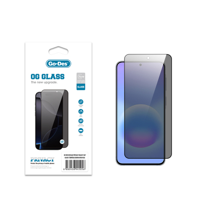Galaxy A57 Go Des OG Glass Privacy Antistatik Temperli Cam Ekran Koruyucu - Go Des