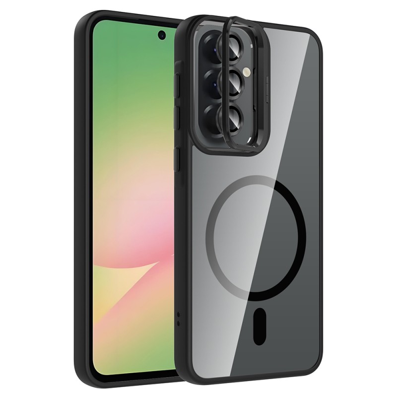 Galaxy A57 Kılıf Standlı ve Kamera Lens Hediyeli Zore Etro Kapak - 2