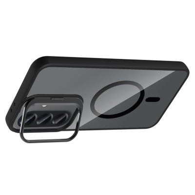 Galaxy A57 Kılıf Standlı ve Kamera Lens Hediyeli Zore Etro Kapak - 12