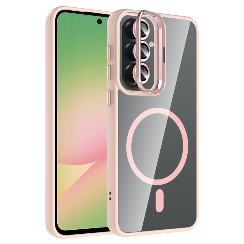 Galaxy A57 Kılıf Standlı ve Kamera Lens Hediyeli Zore Etro Kapak - 4