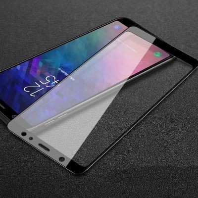 Galaxy A6 Plus 2018 Zore Kenarları Kırılmaya Dayanıklı Cam Ekran Koruyucu - 2