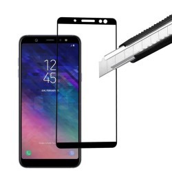 Galaxy A6 Plus 2018 Zore Kenarları Kırılmaya Dayanıklı Cam Ekran Koruyucu - 5