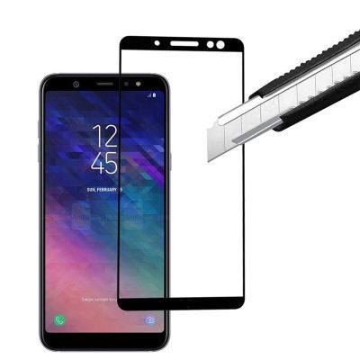 Galaxy A6 Plus 2018 Zore Kenarları Kırılmaya Dayanıklı Cam Ekran Koruyucu - 5