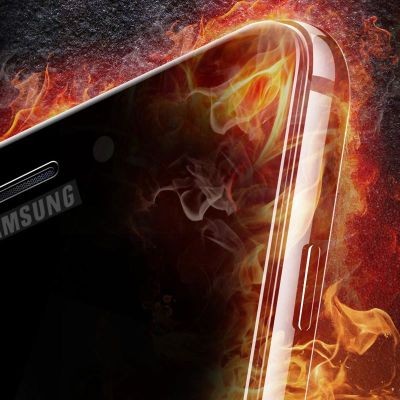 Galaxy A6 Plus 2018 Zore Kenarları Kırılmaya Dayanıklı Cam Ekran Koruyucu - 6