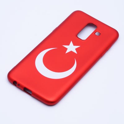 Galaxy A6 Plus 2018 Kılıf Zore Bayrak Silikon - 1