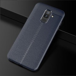 Galaxy A6 Plus 2018 Kılıf Zore Niss Silikon Kapak Lacivert
