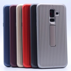 Galaxy A6 Plus 2018 Kılıf Zore Wave Standlı Mıknatıslı Kapak - 10