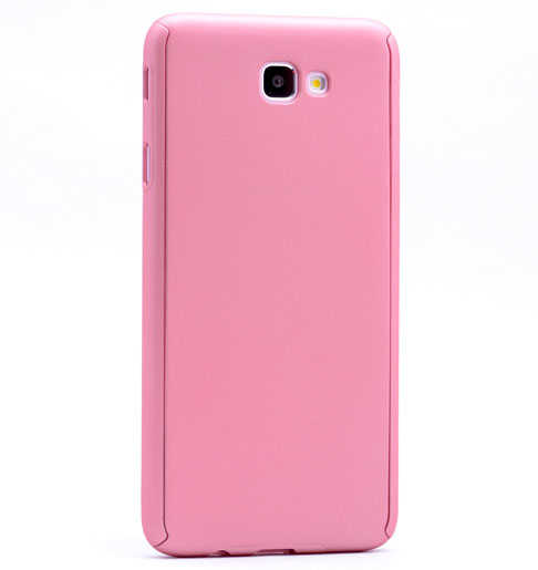 Galaxy A7 2016 Kılıf Zore 360 3 Parçalı Rubber Kapak - Rose Gold
