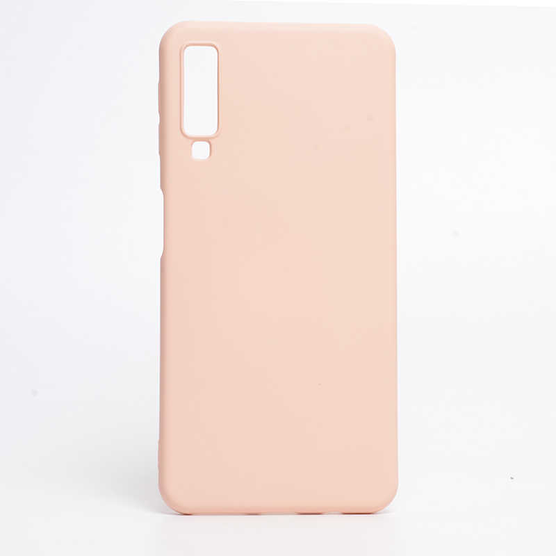 Galaxy A7 2018 Kılıf Zore İnci Silikon - Pembe