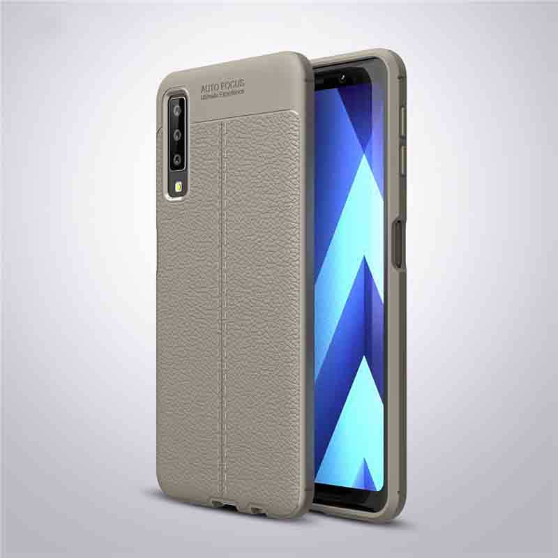 Galaxy A7 2018 Kılıf Zore Niss Silikon Kapak - Gri