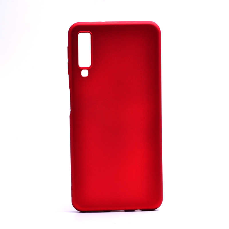 Galaxy A7 2018 Kılıf Zore Premier Silikon Kapak - Kırmızı