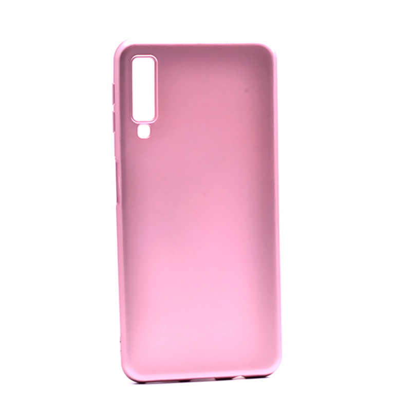 Galaxy A7 2018 Kılıf Zore Premier Silikon Kapak - Rose Gold